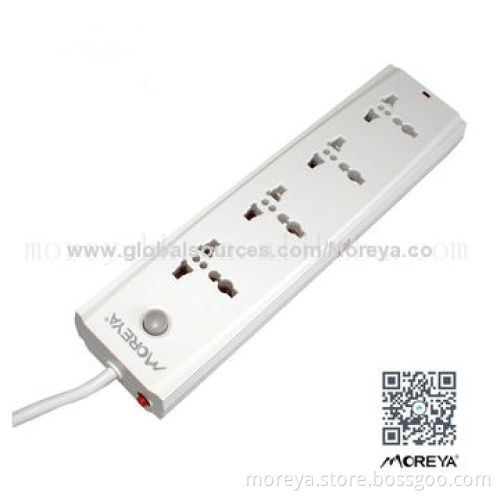 4-outlet universal power strip, one switch control, 100% copper, high quality
